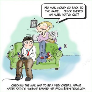 Babysteals fun sized comic cartoon kidsteals funny