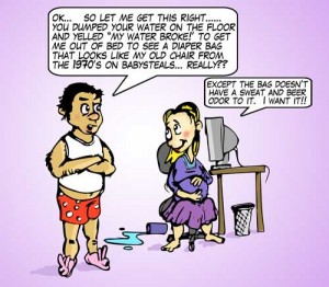 Babysteals fun sized comic cartoon kidsteals funny