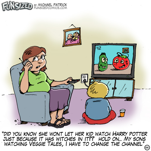 fun sized comics parenting cartoon veggie tales
